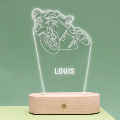 Lampe 3D personnalisée - Moto