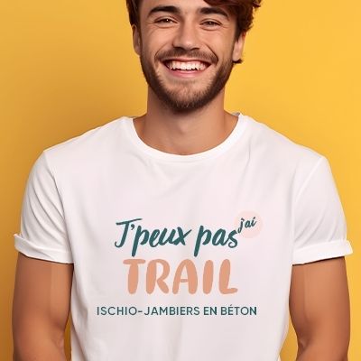 Tee shirt personnalisé homme - J'peux pas j'ai trail