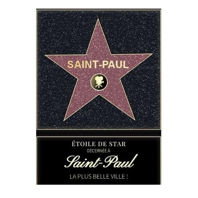 Affiche etoile de star personnalisé Saint-Paul