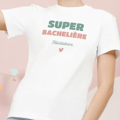 Tee shirt personnalisé femme - Super Bachelière