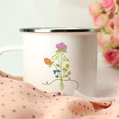 Mug émaillé personnalisé - Remerciements