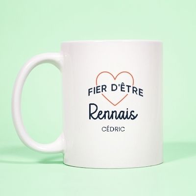 Mug personnalisé - Fier d'être Rennais