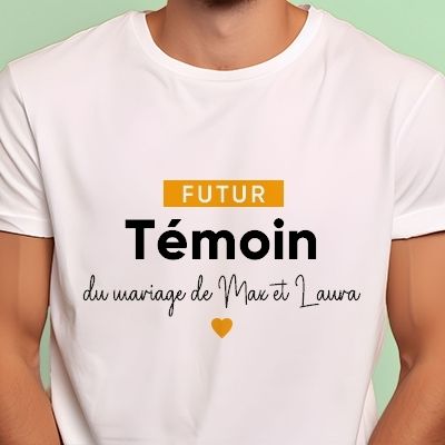 Tee shirt temoin 2025 mariage