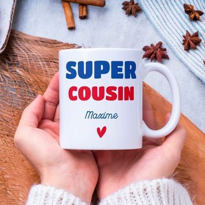 Mug personnalisé - Super Cousin 