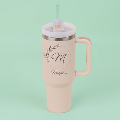 Gourde lifestyle personnalisée - Monogramme