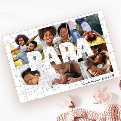 Puzzle personnalisé - Multi photos famille - 96 pièces