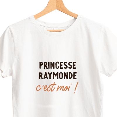 T-shirt blanc personnalisé pour une Raymonde
