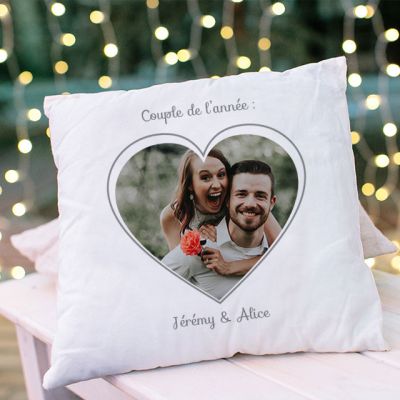 Coussin personnalisé - Coeur Photo