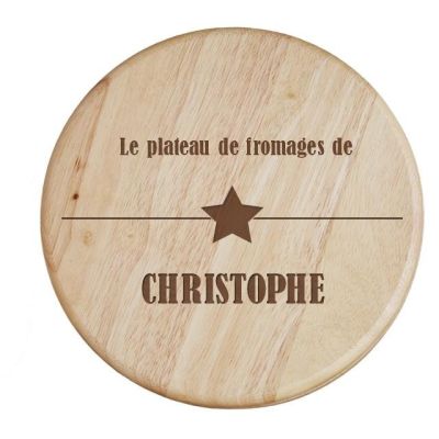 Set à fromage personnalisé pour un Christophe