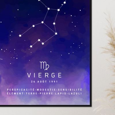 Affiche personnalisée Constellation - Vierge