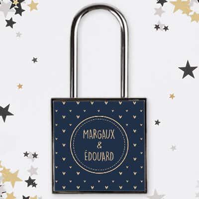 Cadenas de l'Amour Personnalisable - Prénoms - Night Love