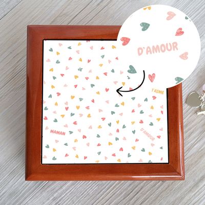 Boite à bijoux personnalisée - Message Secret