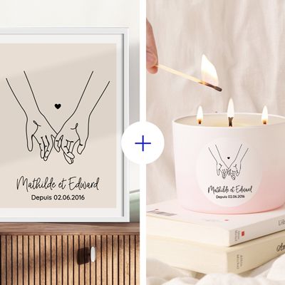 Coffret Déco personnalisé - Dessin au trait