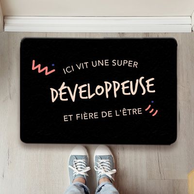 Paillasson personnalisé - Développeuse