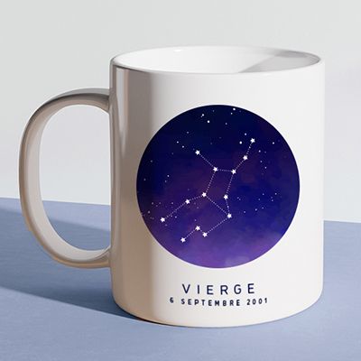 Mug personnalisé Constellation - Vierge