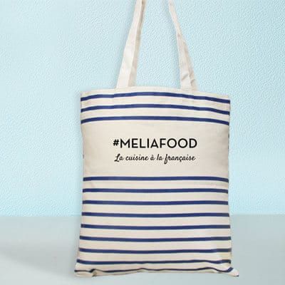 Tote bag marinière personnalisée - 100% coton naturel