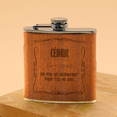 Flasque personnalisée - Prénom et message