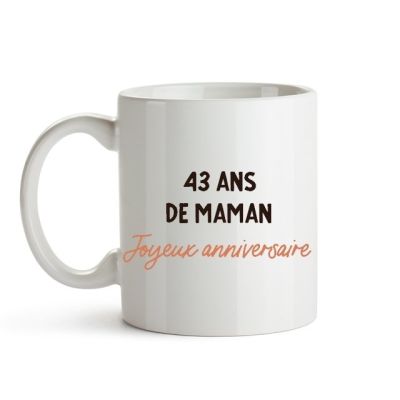 Mug message maman 43 ans