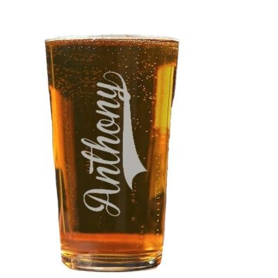 Verre à bière pinte personnalisé pour un Anthony
