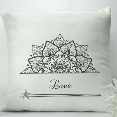 Coussin personnalisé - Mandala Swarovski®