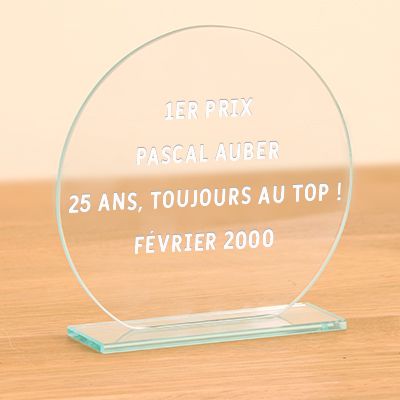 Trophée personnalisé - Message