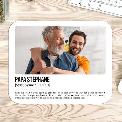 Tapis de souris personnalisé - Définition Papa