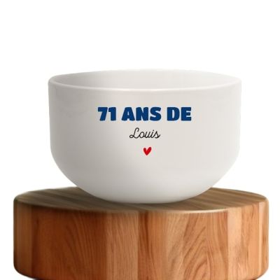 Bol personnalisable homme 71 ans