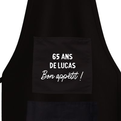 Tablier noir pour homme 65 ans