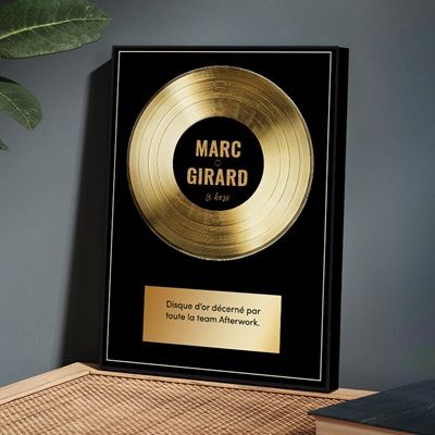 Disque d'or personnalisé - Prénom