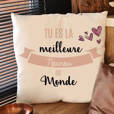 Coussin personnalisé femme - Meilleure du monde