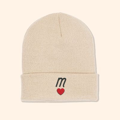 Bonnet personnalisé brodé - Beige
