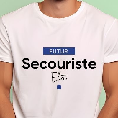 Tee shirt personnalisé homme - Futur secouriste