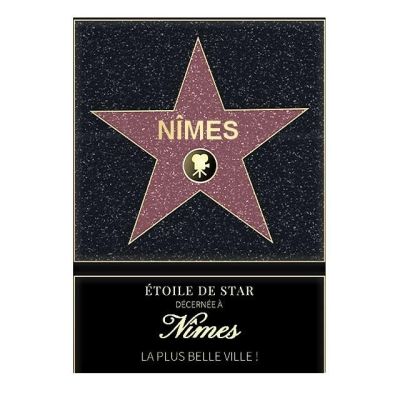 Affiche etoile de star personnalisé Nîmes