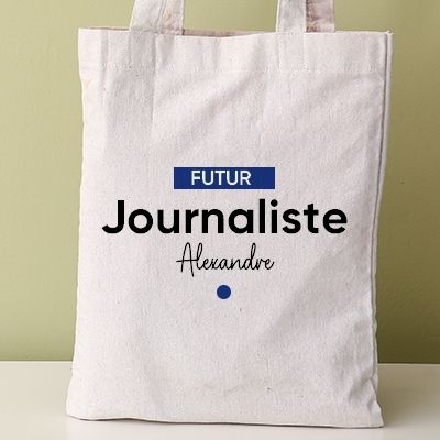 Tote bag personnalisable - Futur journaliste