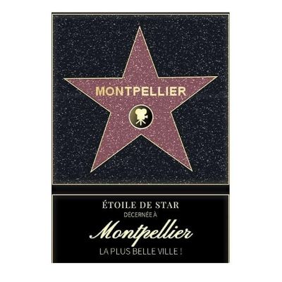 Affiche etoile de star personnalisé Montpellier
