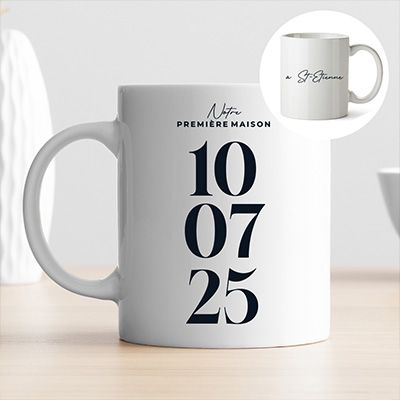 Mug personnalisé - Date Marquante