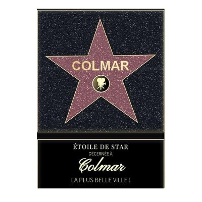 Affiche etoile de star personnalisé Colmar