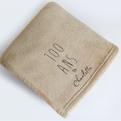 Grand plaid personnalisable femme 100 ans