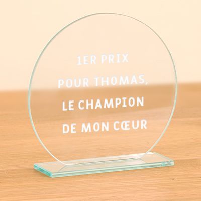 Trophée personnalisé - Message