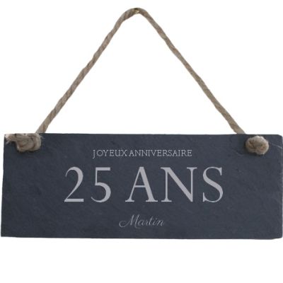 Plaque de porte personnalisable homme 25 ans