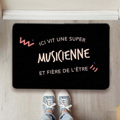 Paillasson personnalisé - Musicienne
