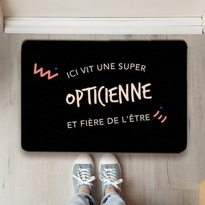 Paillasson personnalisé - Opticienne
