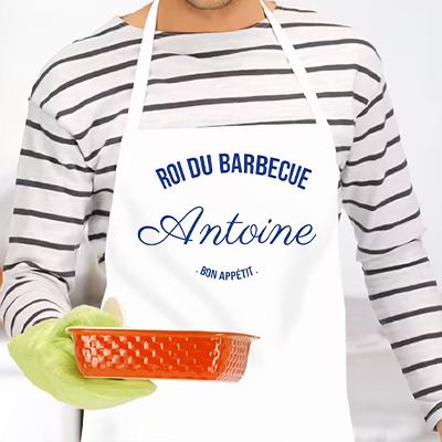 Tablier personnalisé homme - Prénom et texte