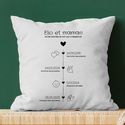 Coussin personnalisé - Ligne de Vie