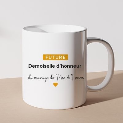 Mug personnalisé - Future demoiselle d'honneur