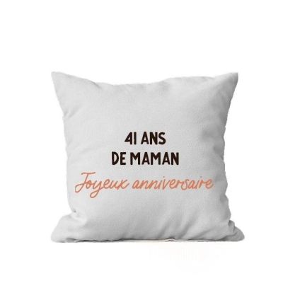 Coussin message maman 41 ans