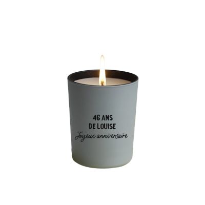 Bougie message personnalisable femme 46 ans
