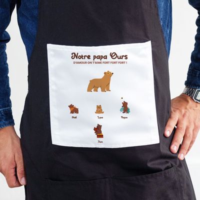 Tablier personnalisé - Tribu Ours