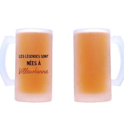 Chope de bière personnalisée Villeurbanne