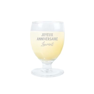 Verre à ricard ballon personnalisé pour un Laurent
